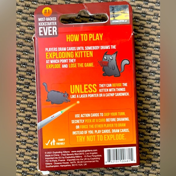 Exploding kittens card game - Picture 2 of 3
